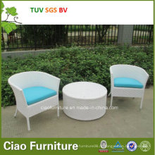 Синтетическая мебель ротанга дешевые Открытый плетеная стол и стул (4296)